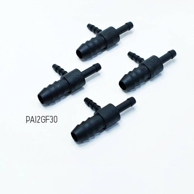 Injection moulding Services Cover T Connector made in PA12GF